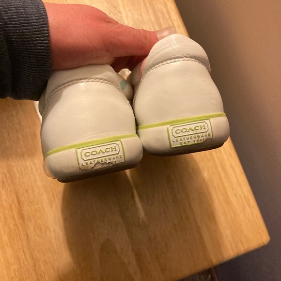 COACH Barrett sneakers size 6.0 multicolor on white signature C’s - Picture 10 of 13